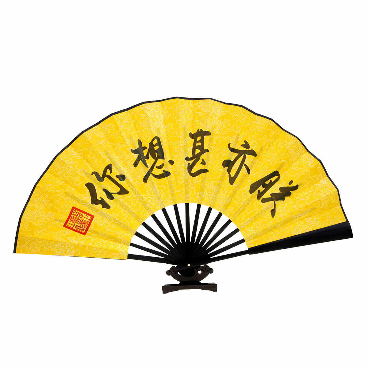 扇子中國風810寸男女印花絹布扇摺扇男扇子古裝裝飾扇出國禮品夏