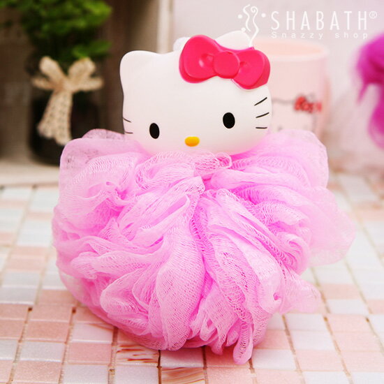 大賀屋 HELLO KITTY 洗澡 刷球 盥洗 洗澡用品 KT 凱蒂貓 三麗鷗 日貨 正版 授權 T00110308