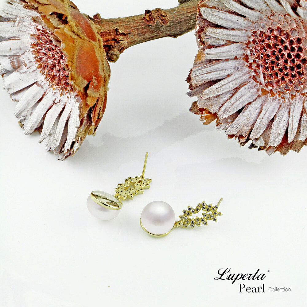 大東山珠寶 天然珍珠耳環 絕美頂奢系列 愛的首席 10MM 4