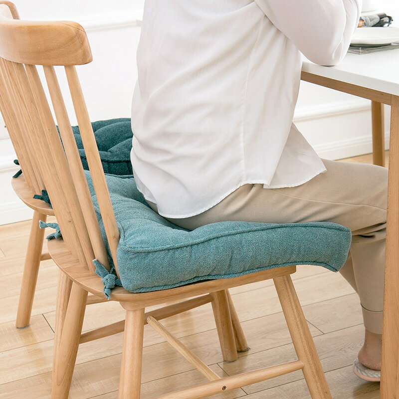 外貿加厚毛絨坐墊椅墊現代簡約辦公室椅子座墊餐椅胖子墊
