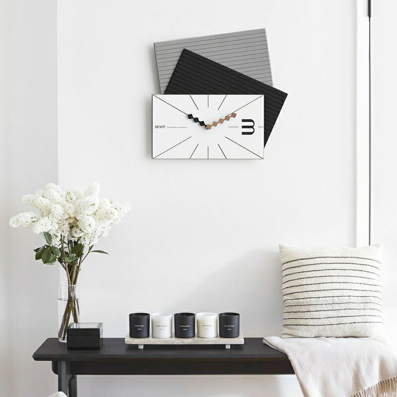 創意藝術時鐘 靜音時尚掛鐘 北歐風鐘錶 客廳ins裝飾 高品質木質壁鐘 簡約家用牆面裝飾鐘錶