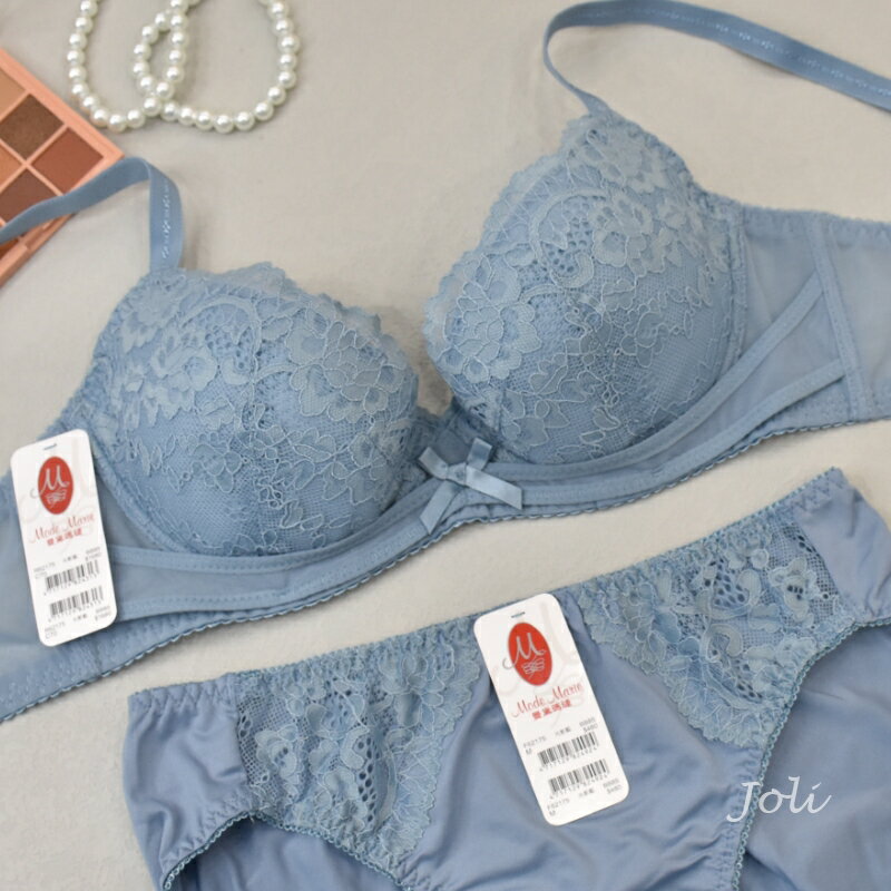 【新降現貨】曼黛瑪璉 法式香吻 R62175【B-E罩杯】光影藍BB 內衣-喬妮內衣專賣