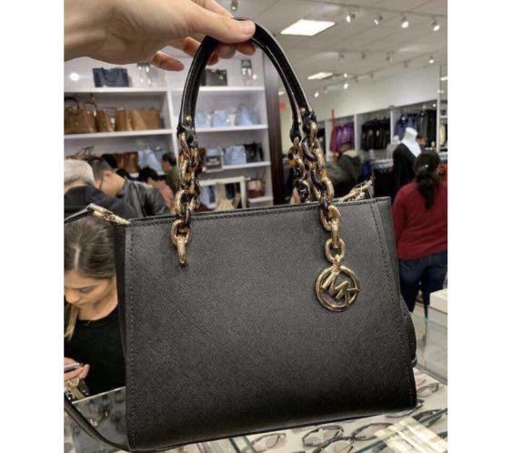 美國正品MICHAEL KORS MK滿版深咖黑色 三層金鏈條包 (中號殺手包)黛妃包 側肩背 斜背包、MK專櫃黑色-sofia玳瑁手提鏈包(中號)黛妃包 斜背包~【簡約實尚 上班族最愛,中大號款都可放長夾】-(保證美國MK OUTLET直購全新100%正品).*vivi shop* 4