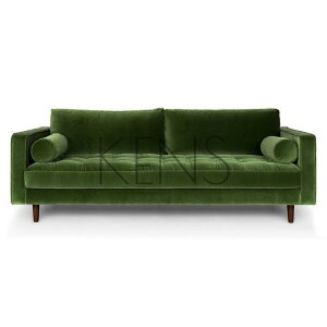 【可開發票】沙發 法式中古絲絨沙發整裝雙三人復古設計極簡輕奢風沙發