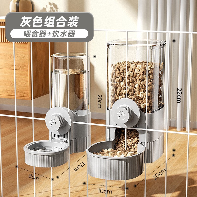 貓咪貓碗懸掛式寵物飲水器狗狗喝水用品懸掛籠子狗盆自動餵食器