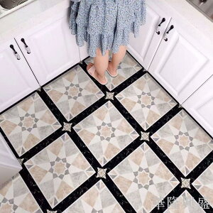 地板拼花翻新仿真大理石防水耐磨自粘廚房衛生間防滑瓷磚裝飾貼