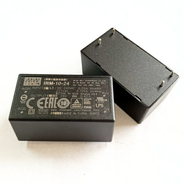 IRM-10-24 24V/0.42A AC-DC MEAN WELL 電源供應器(含稅)【佑齊企業 iCmore】