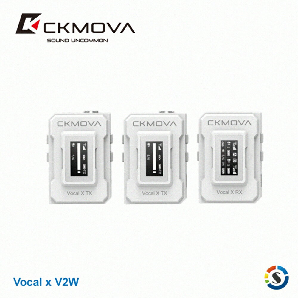 【EC數位】CKMOVA VOCAL X V2W 一對二無線麥克風系統