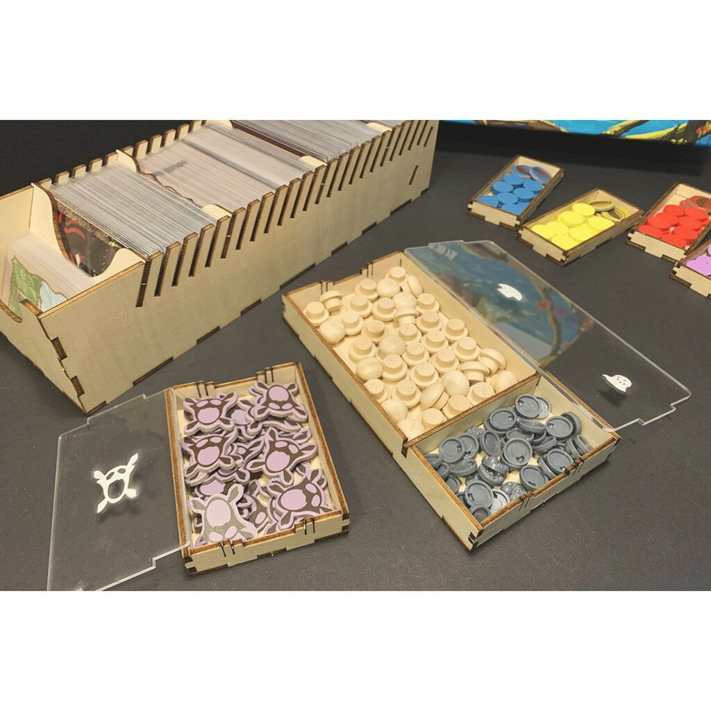 【桃園桌遊家】靈跡島 Spirit Island桌遊收納盒【免膠組裝】【烏鴉盒子收納盒】 2