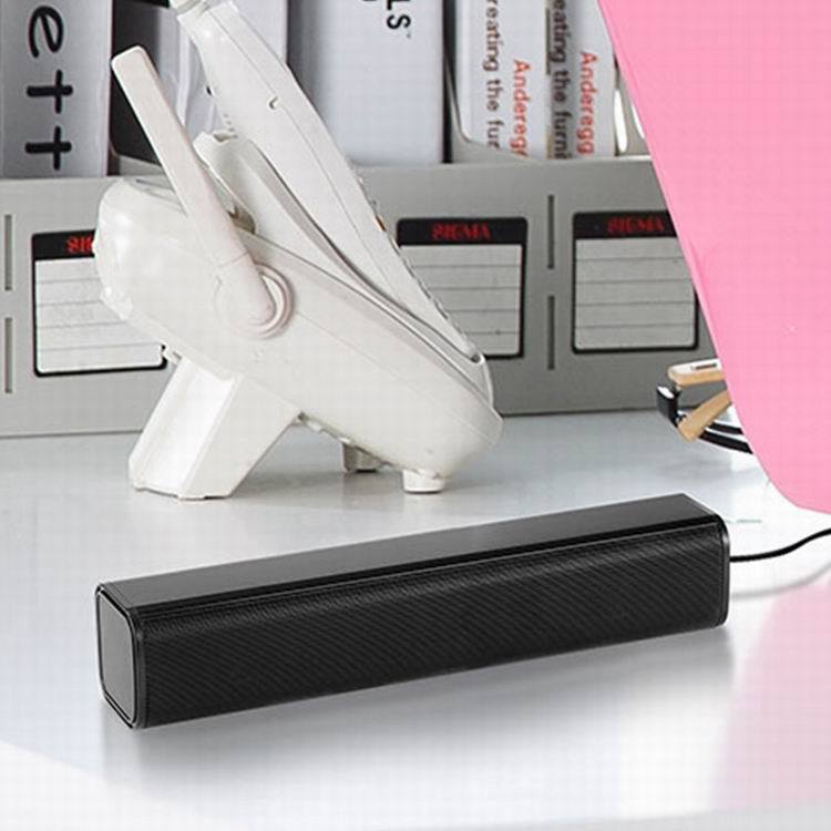 桌面有線USB長條筆記本音箱家用臺式電腦低音炮多媒體小音箱音響