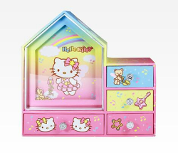 X射線【C531874】Hello Kitty 美國版限量音樂珠寶櫃-音樂,音樂鈴/首飾盒/飾品/置物盒/音樂盒/珠寶箱/生日禮物/送禮擺飾/裝飾品