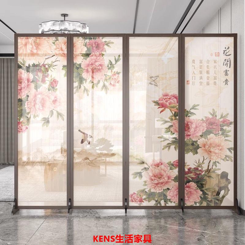 免運 公司貨 開立發票屏風 隔斷屏風 客廳屏風 背景墻屏風 中國風實木屏風隔斷遮擋家用玄關客廳折疊移動新中式簡約現代入戶特惠/快速出貨
