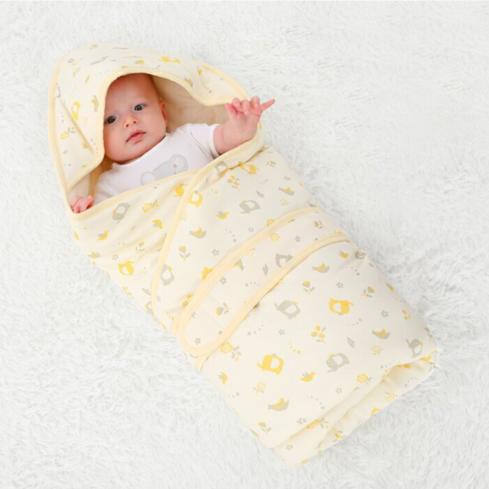兒童睡袋嬰兒抱被新生兒包被包被全棉寶寶幼兒襁褓抱被防驚跳睡袋【聚物優品】
