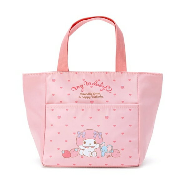 【震撼精品百貨】My Melody 美樂蒂~日本三麗鷗SANRIO美樂蒂尼龍保冷便當袋(粉點點款)*92377