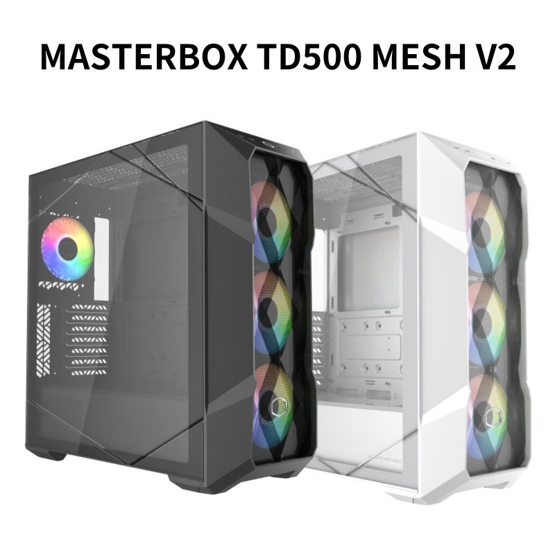 【最高現折268】CoolerMaster 酷碼 MASTERBOX TD500 MESH V2 黑色/白色 電腦機殼