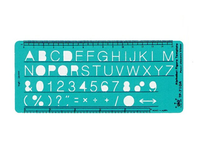 Life 徠福 TP-710A 英文數字定規 (針筆專用)