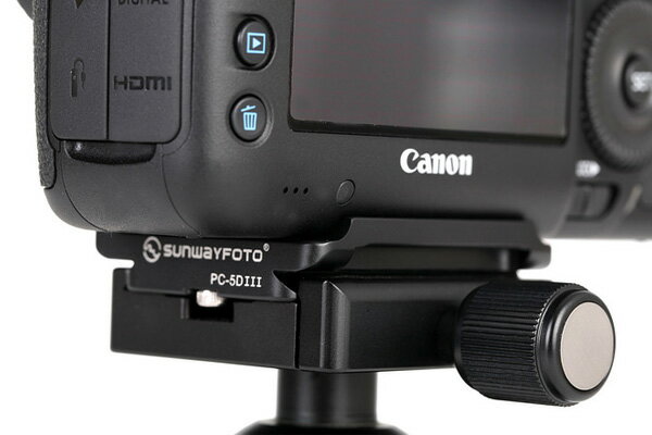 【中壢NOVA-水世界】【APP下單4%點數回饋】SUNWAYFOTO CANON 5DIII 相機專用快拆板 PC-5DIII 相機底板 5D3