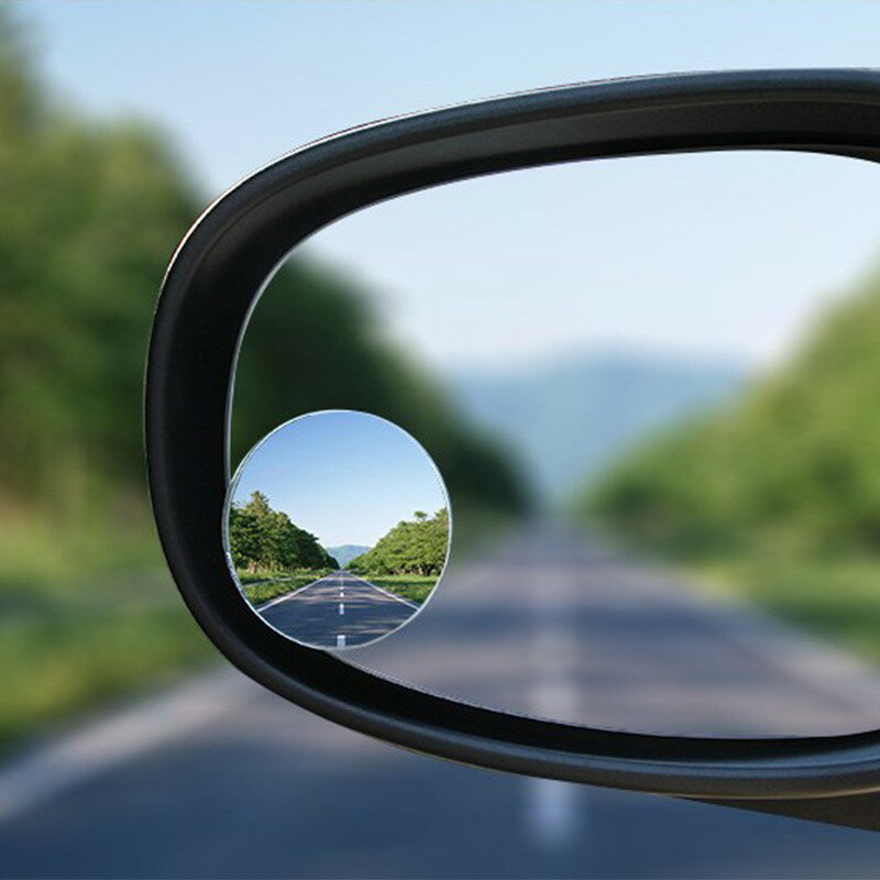 玻璃材質 汽車倒車盲點鏡 無邊框 凸面廣角鏡 死角後視鏡 倒車小圓鏡輔助鏡 壹零二二【E0220121】