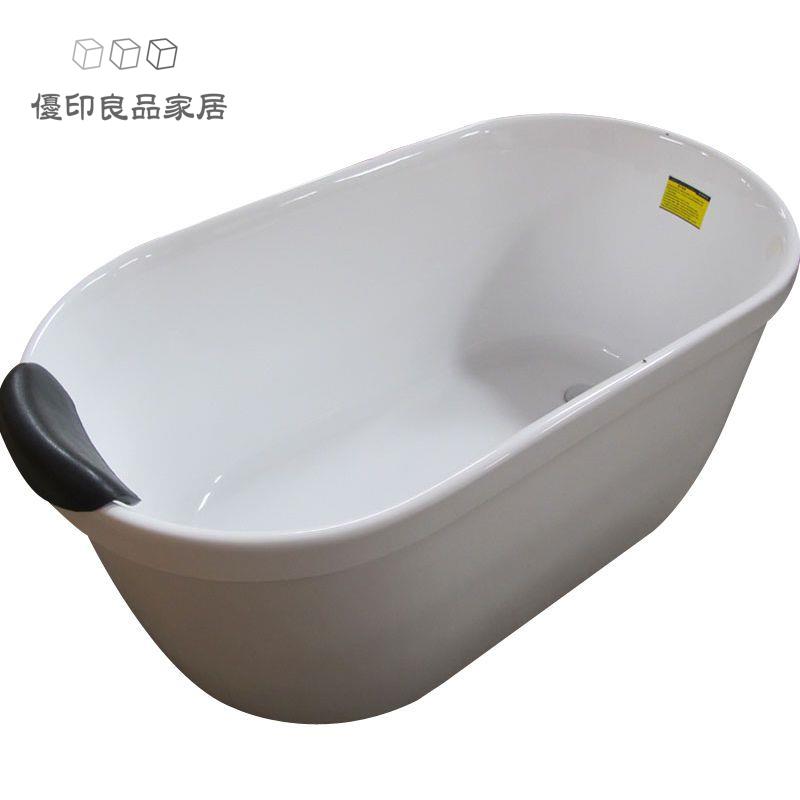 工廠直銷 免運 浴缸 游泳池 簡約衛浴 亞克力浴缸保溫小缸獨立移動家用浴缸貴妃缸SPA浴盆包郵特惠/開立發票 售後保障 全館八折 Y13