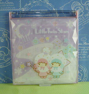 【震撼精品百貨】Little Twin Stars KiKi&LaLa 雙子星小天使 鏡子 方型 紫 震撼日式精品百貨