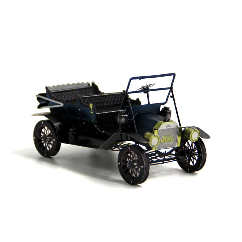 全金屬不銹鋼DIY拼裝模型3D免膠立體拼圖彩色福特T型汽車老爺車