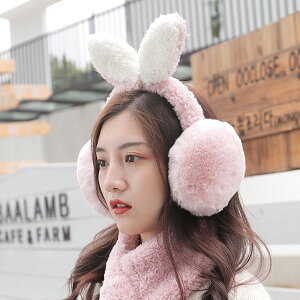 耳罩冬季女生兔耳可愛耳暖冬天防凍保暖折疊毛絨耳捂耳包護耳朵罩