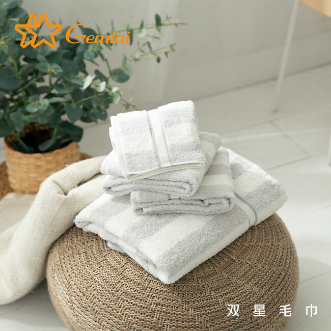 Miine簡約條紋色纱浴巾(SA581K)