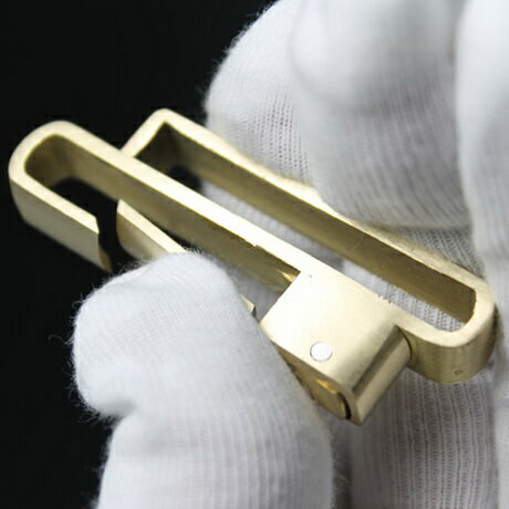 創意手工純銅鑰匙扣男士皮帶腰掛扣汽車用鑰匙扣黃銅鑰匙環圈