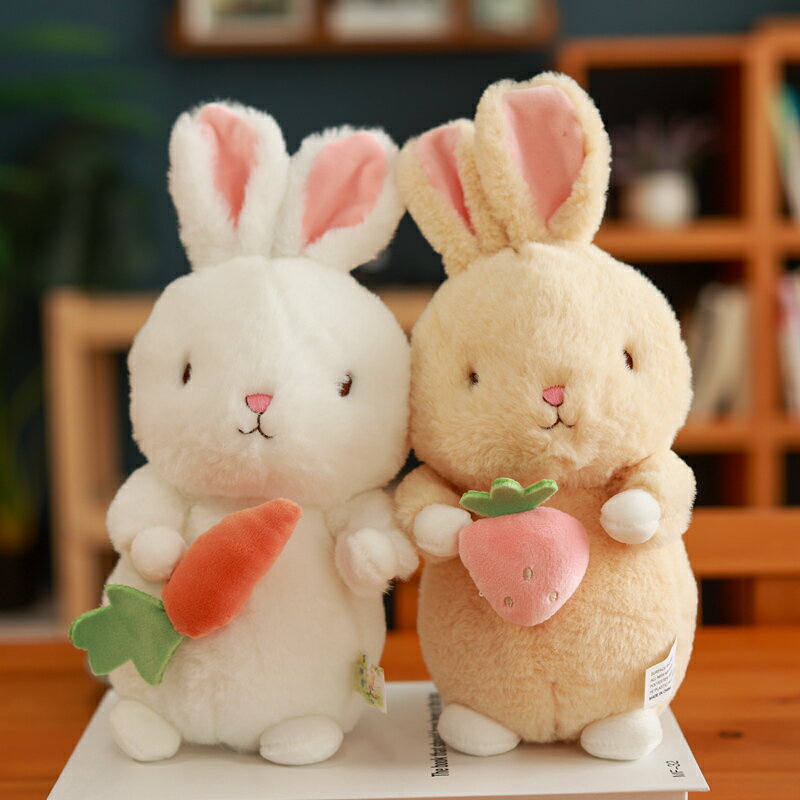 可愛水果兔子公仔小白兔毛絨玩具兔兔玩偶布娃娃女生孩子新年禮物