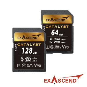 限時★.. Exascend Catalyst V90 超高速SD記憶卡 64GB/128GB 公司貨【全館點數5倍送】【跨店APP下單最高24%點數!!】