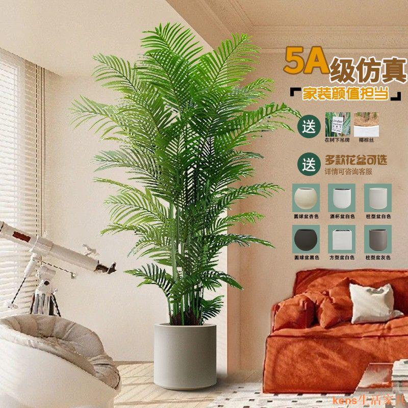 免運 仿真植物 模擬樹 模擬綠植 模擬擺飾 假樹 仿真植物模擬綠植散尾葵盆栽客廳落地擺件室內大型仿生裝飾植物特惠/開立發票K0929