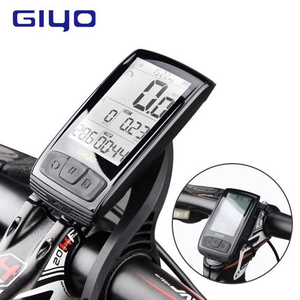 GIYO山地自行車碼表USB充電無線碼表防水速度里程表公路騎行裝備