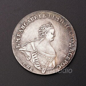 俄羅斯仿古硬幣1741復古工藝品歐美創意家居飾品指尖小禮物禮品
