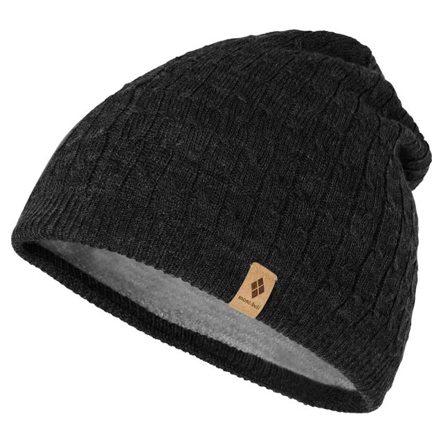 ├登山樂┤日本 mont-bell Climapro Watch Cap 登山防風透氣羊毛混紡 保暖帽 # 1118899BK 黑