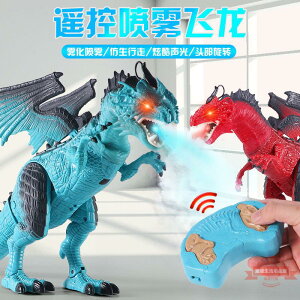 恐龍島遙控噴霧恐龍玩具冰龍火龍大號手辦級神龍仿真模型廠家批發