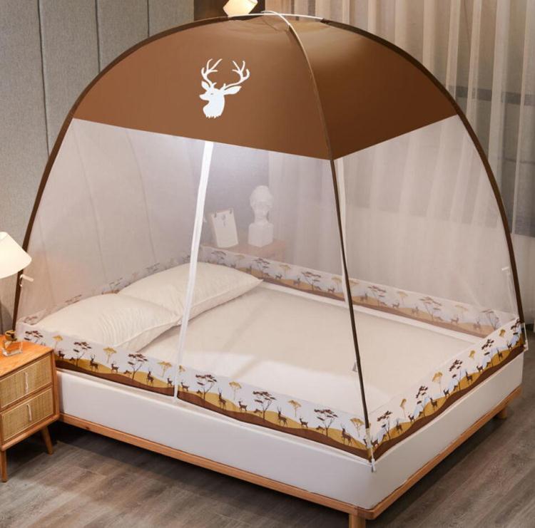蚊帳 免安裝新款蒙古包加密宿舍蚊帳1.5米1.8米雙人床家用1.2米1米單人
