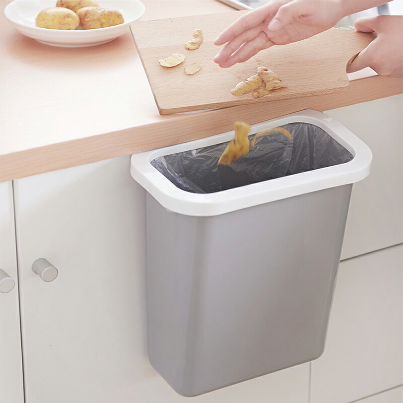 廚房垃圾桶掛式家用柜門創意隨手垃圾儲物盒懸掛式廚余垃圾收納箱