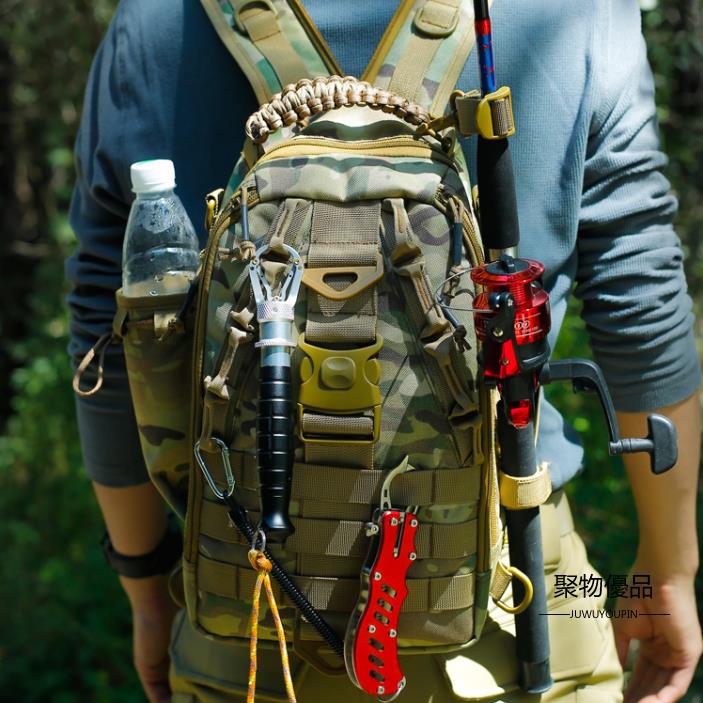 後背包 戶外旅行戰術背包男小多功能快速反應模塊化軍迷登山雙肩包運動包