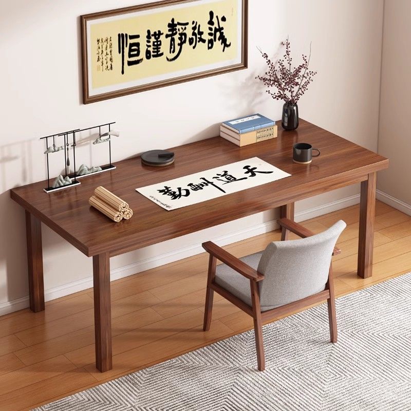 免運/速發 公司貨 開立發票 實木國學桌椅書法桌培訓班毛筆練字桌子書房辦公書桌書畫案臺 支援安裝 快速出貨