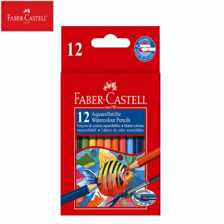 Faber-Castell 輝柏 12色水性彩色鉛筆 (紙盒裝)  #114461