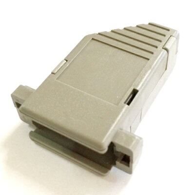 DB15P二排 HD26P三排用外殼 斜角45度出線口卡扣式灰色外殼 D-SUB串口頭 焊線式接頭外殼-10入/包(含稅)【佑齊企業 iCmore】