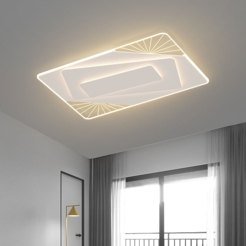 客廳燈長方形簡約現代大氣2022年新款超薄led主臥室家用吸頂燈具