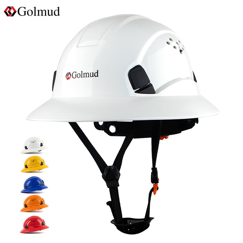 臺灣公司貨 最低價 免運 工地安全帽 Golmud安全帽國標工地732 工程施工領導頭盔透氣加厚定製logo印字 快速發貨