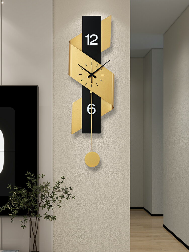 客廳掛鐘現代簡約大氣家用時尚石英鐘餐廳個性創意立體免打孔鐘表