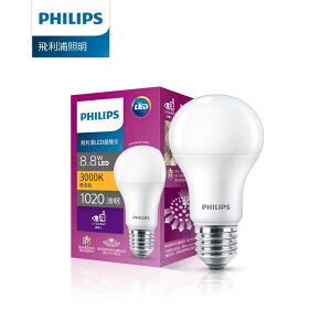 【最高9%回饋 5000點】【Philips 飛利浦】超極光真彩版 8.8W/1020流明 LED燈泡-燈泡色3000K (PL04N)【三井3C】