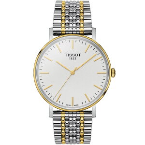 TISSOT 天梭錶-指定商品-EVERYTIME 經典雋永石英錶(T1094102203100)-38mm-白面鋼帶【刷卡回饋 分期0利率】