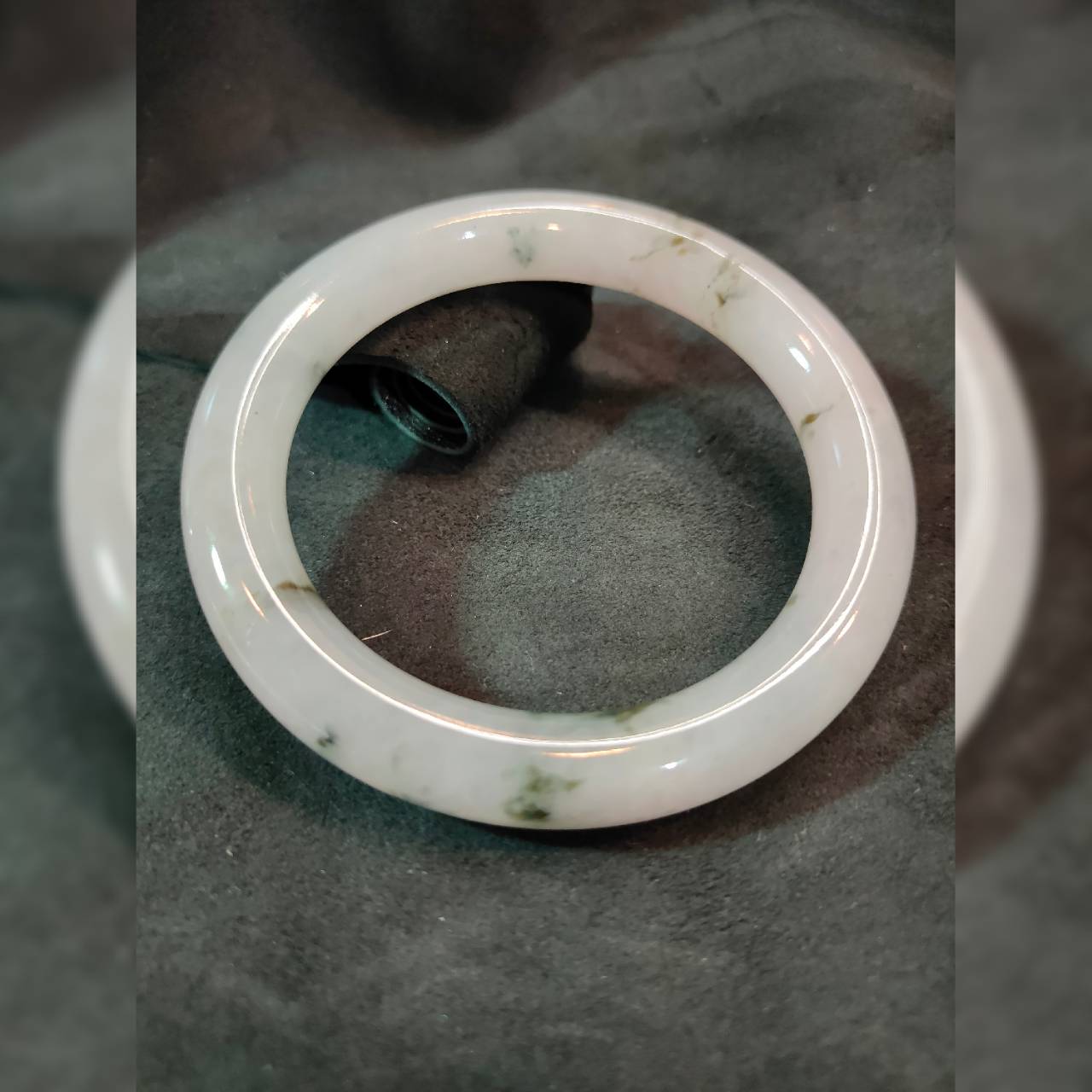 翡翠手鐲 #58 (58mm*10.5mm*10.2mm)  - 人養玉三年，玉養人一生.平安富貴 天然翡翠緬甸玉A貨 4