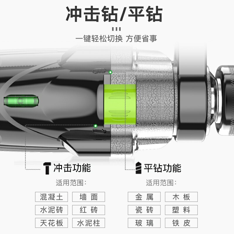 池沐小型沖擊鉆電鉆家用多功能電錘手槍220v手電鉆電動工具螺絲刀