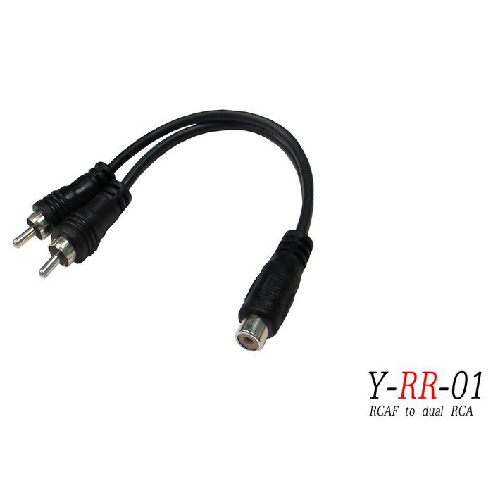 臺製 Stander Y-RR-01 RCA 梅花 母頭 轉兩個 RCA 公頭 音源訊號分接線【唐尼樂器】