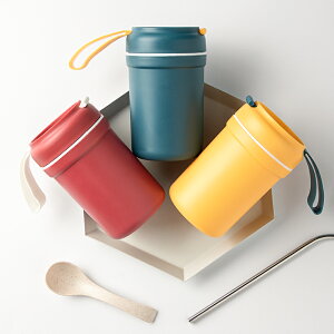 可微波爐加熱保溫湯杯便攜外帶粥杯湯罐大容量塑料湯盒粥盒早餐杯